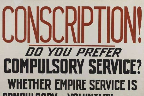 A conscription poster