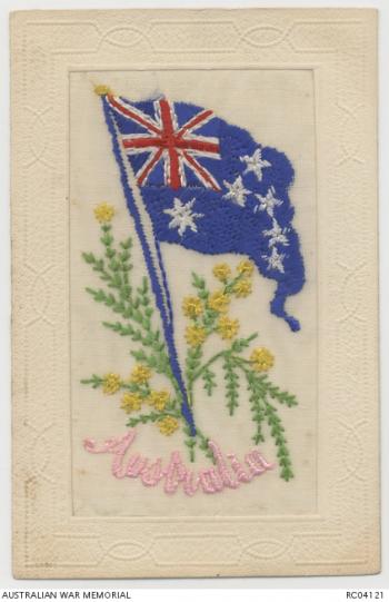 Patriotic Australian postcard