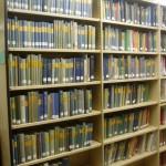 A view of some of the 900 plus German histories held in the stacks.