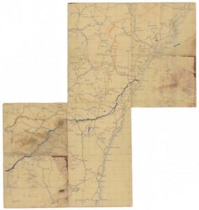 Escape map used by Captain Detmers. RC08481