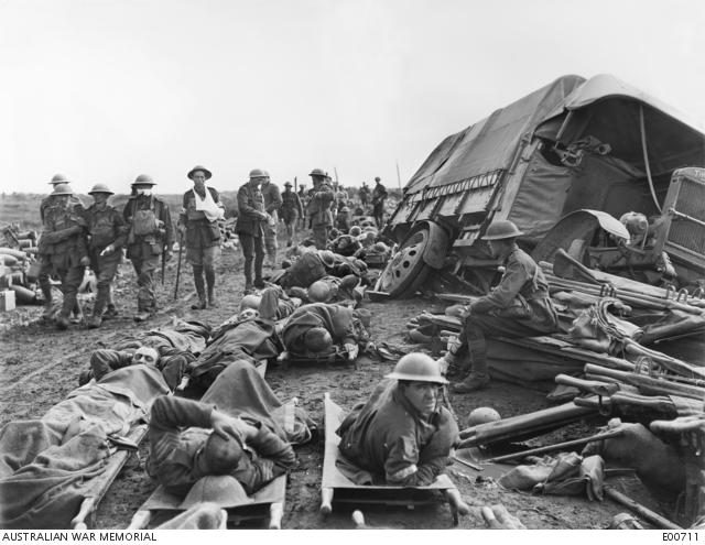 A scene on the Menin Road near Hooge during the battle of 20 September 1917