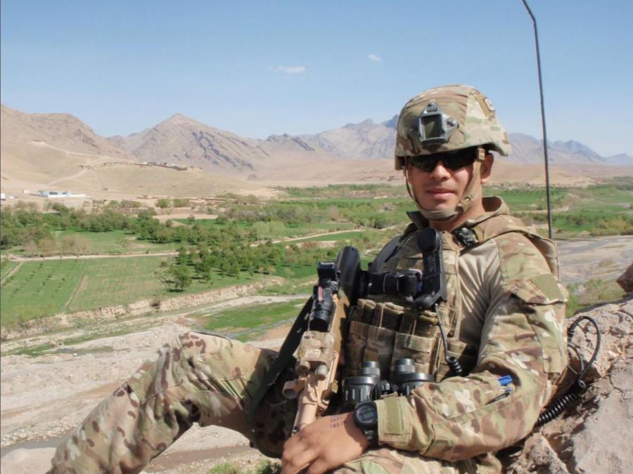 Oscar Comandari in Afghanistan