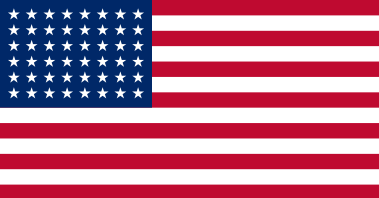 USA Flag in 1950
