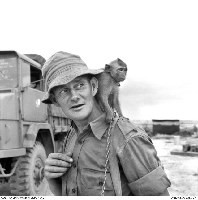 A young monkey with Corporal Elder