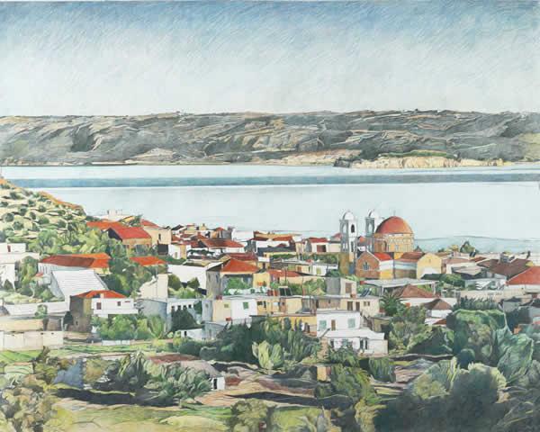 Crete, morning light, Suda Bay
