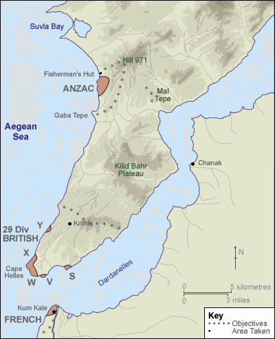 Map of peninsula