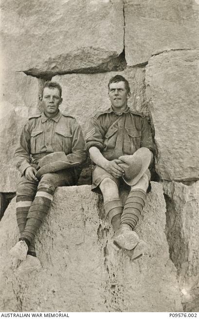 Two men sitting