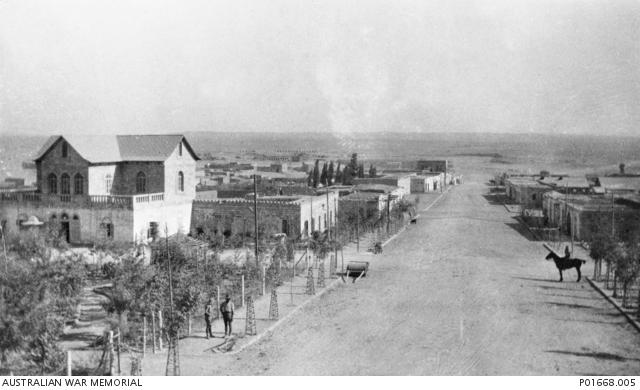 Main street of Beersheba shortly after its capture