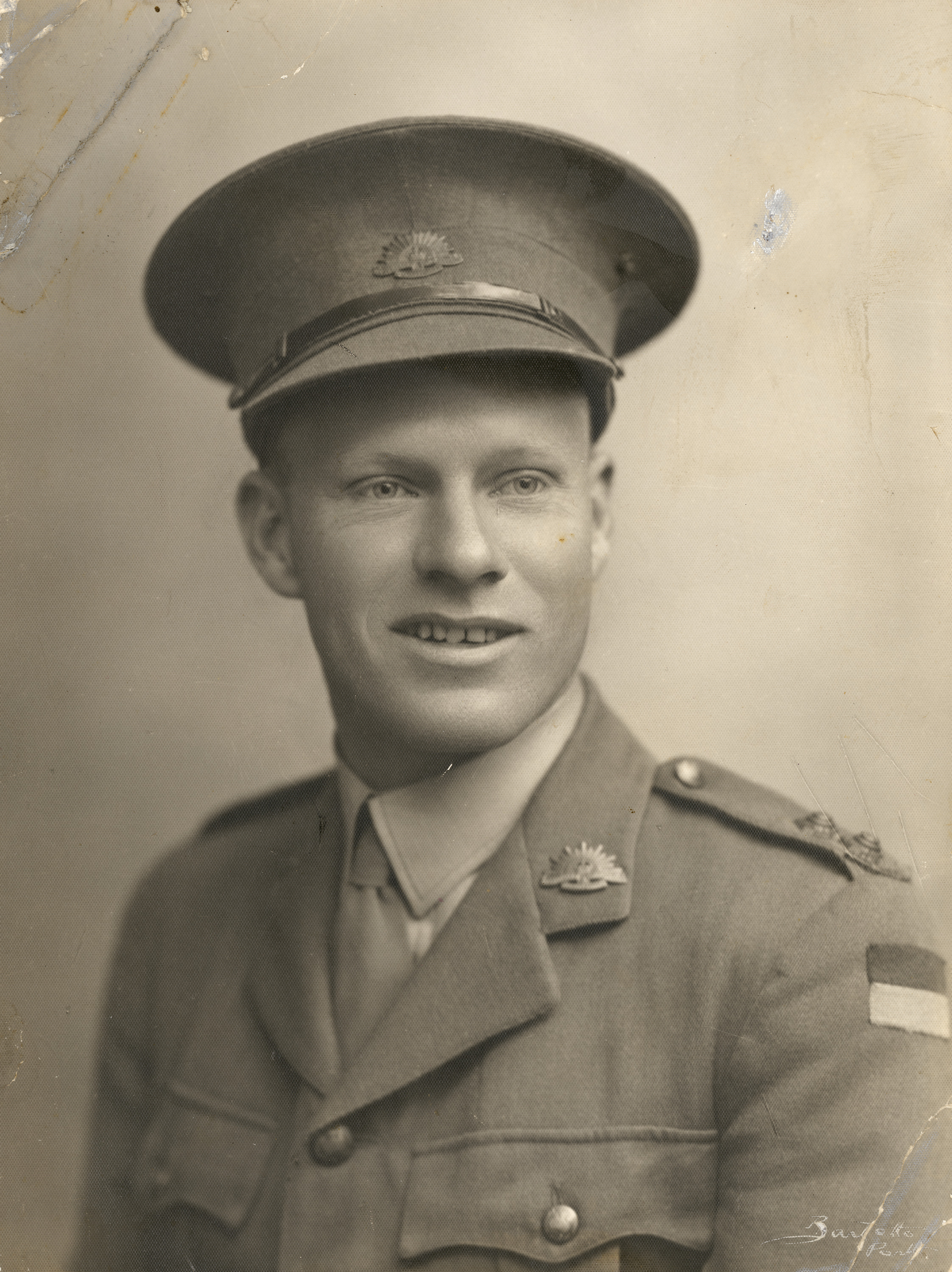 Studio Portrait of WX3383 Lieutenant (Lt) John (Jack) Robert Millett