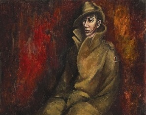 Russell Drysdale (1912–1981) Soldier, 1942 oil on hardboard 60.3 x 40.7 cm ART92623