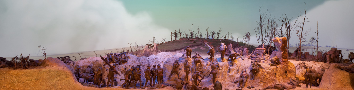 The Mont St Quentin diorama at the AWM