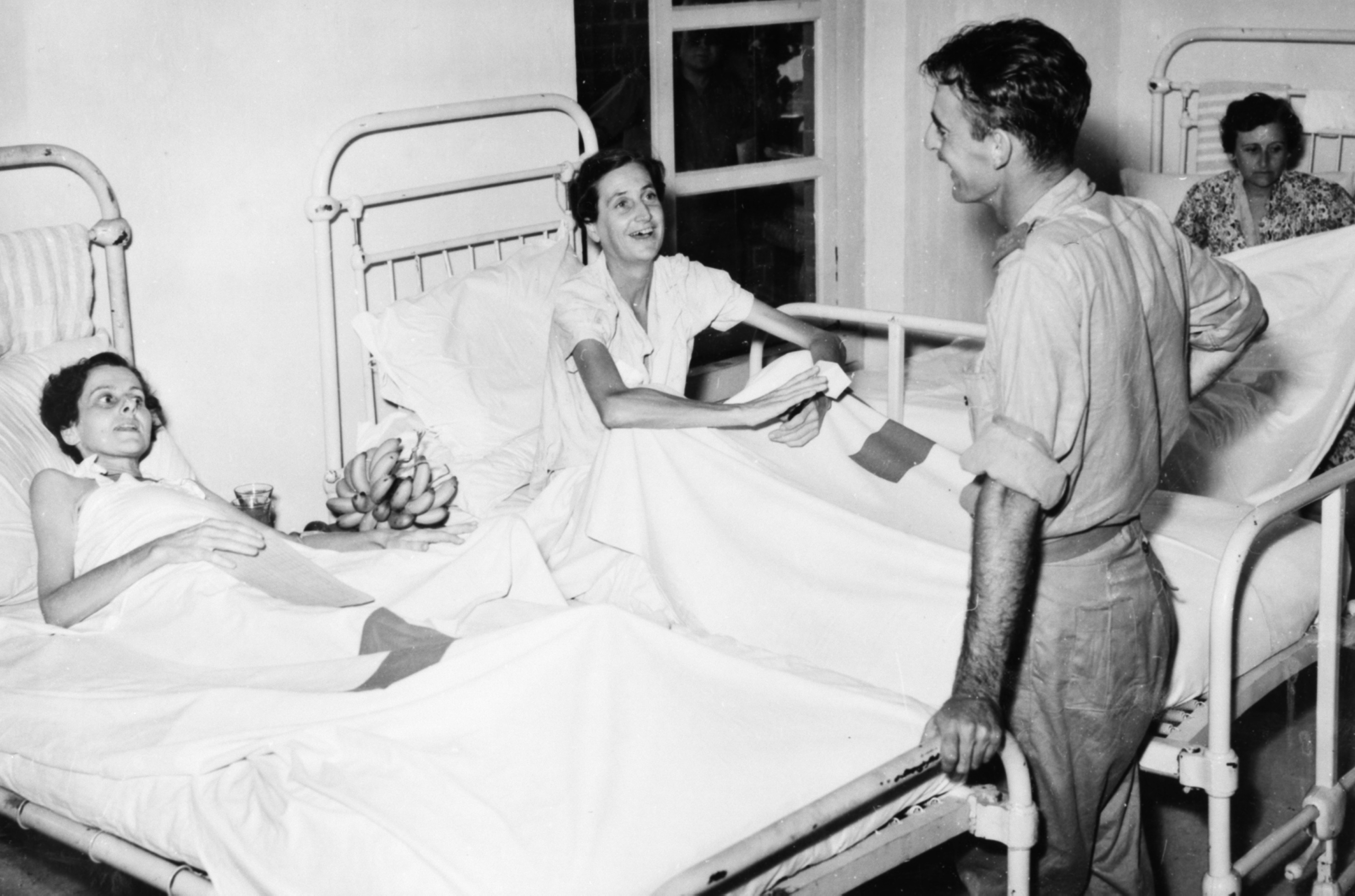 Australian Army Nursing Service Sisters in hospital in Malaya 