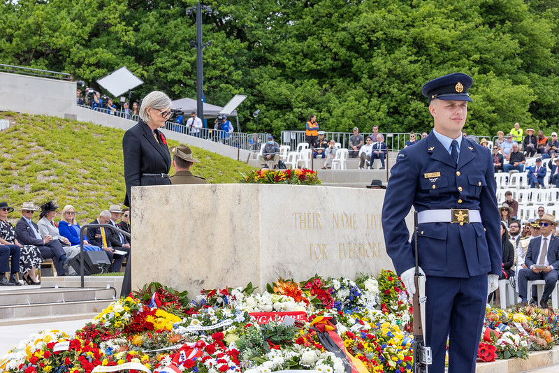 Governor General of Australia at Remembrance Day ceremony