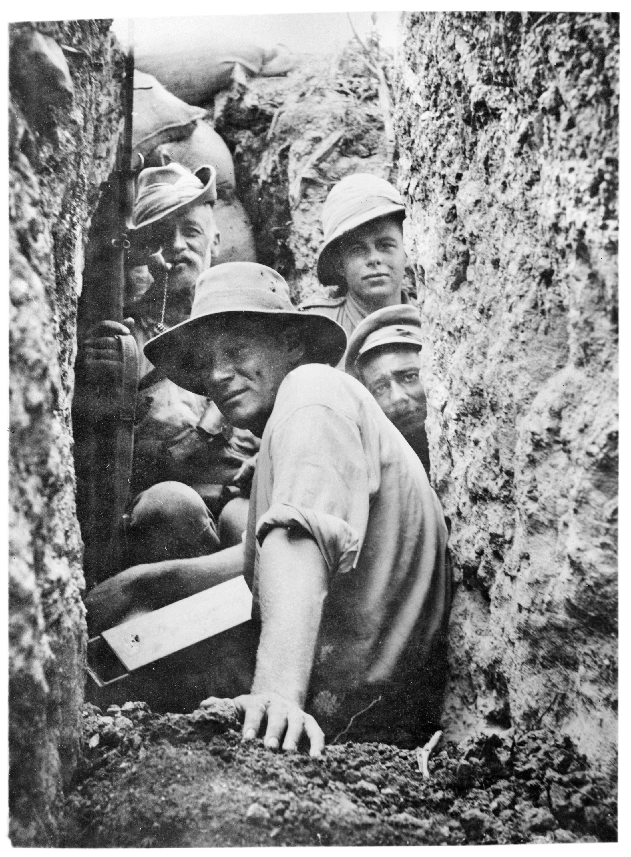 Australian infantrymen and light horsemen on the Gallipoli Peninsula