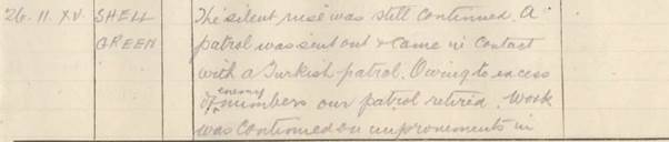 Extract from 3rd Infantry Battalion unit diary