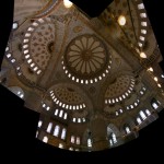 Dome mosaics inside the Blue Mosque