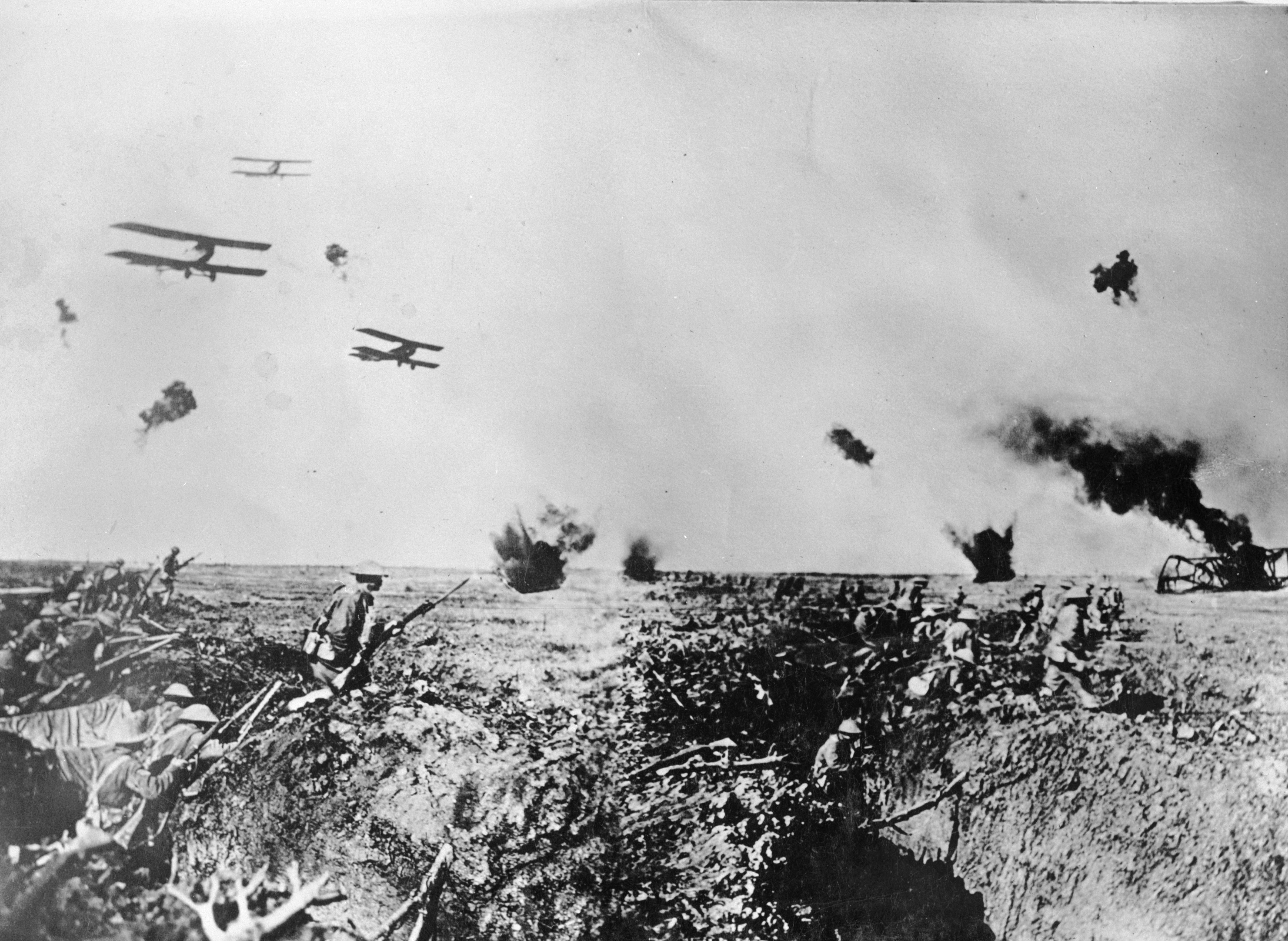 ‘Over the Top’, the Western Front, France, 1918. Photographer, Frank Hurley
