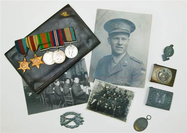Medals and photographs from Lieutenant JR Jack Millet’s Colditz collection