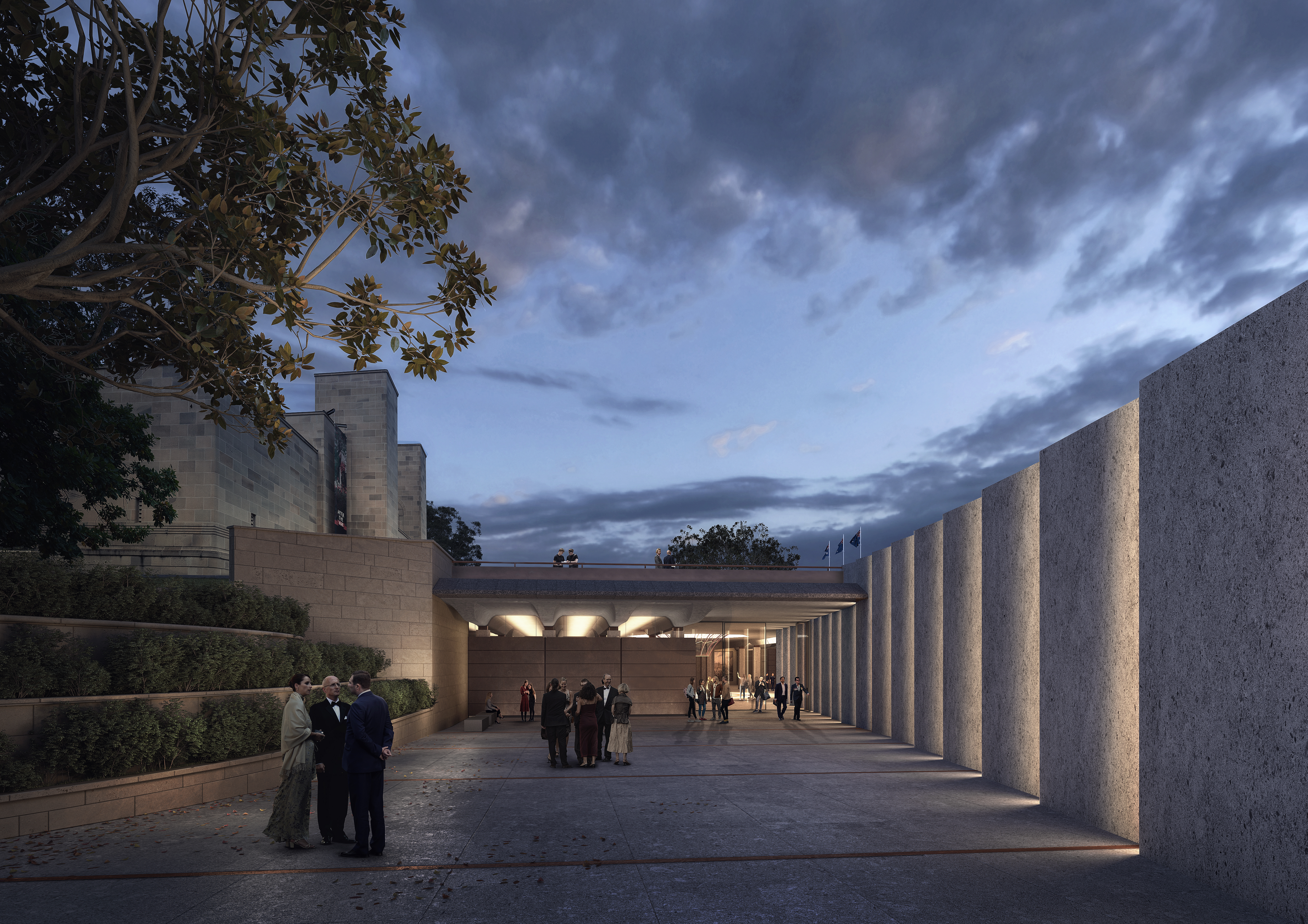 Main Entrance, west. Artist impression.
