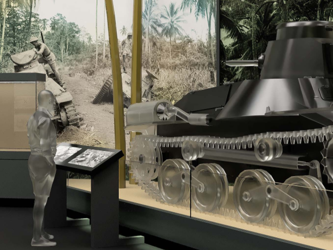 Preview of an exhibition in Anzac Hall