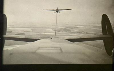 A Horsa Glider in flight