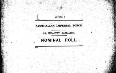 9th Infantry Battalion Nominal Roll
