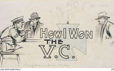The original Anzacs had no problem with using the term “win”.  Sketch from the Anzac book, 1916