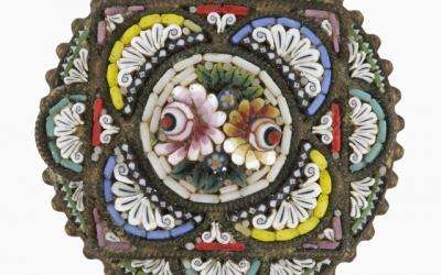 Mosaic brooch purchased in Egypt.