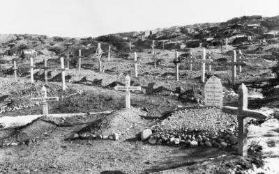 The cemetery on Shell Green, Gallipoli 1915