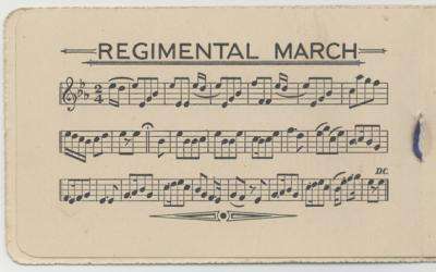 13th Battalion Regimental March sheet music