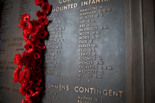 Parkers name on Roll of Honour