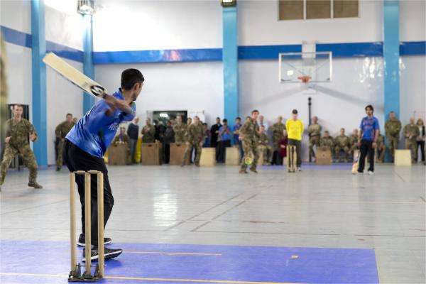 In anticipation of Australia playing Afghanistan in a Cricket World Cup match, ADF members deployed in Kabul hosted a lead up indoor game with Afghan locals.