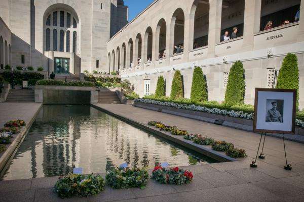 Last Post Ceremony in the Commemorative Area at the Australian War Memorial