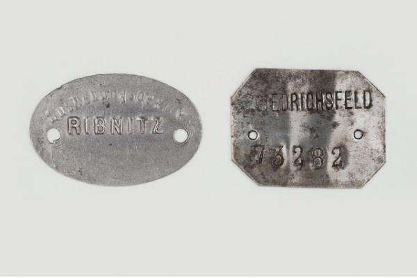 Identity discs issued to a prisoner of war