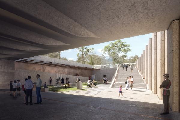 Main Entrance, east. Artist impression.