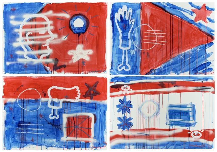 Red, white and blue