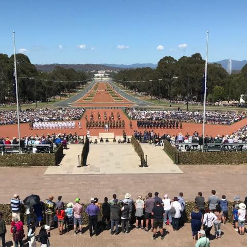 Thousands attend Remembrance Day National Ceremony  marking the centenary of the Armistice that ended the First World War