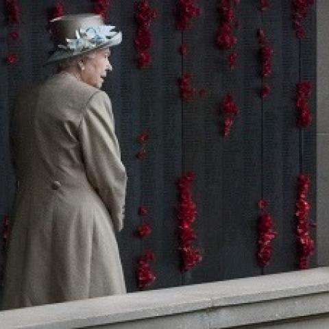 Queen Elizabeth II visiting the Australian War Memorial