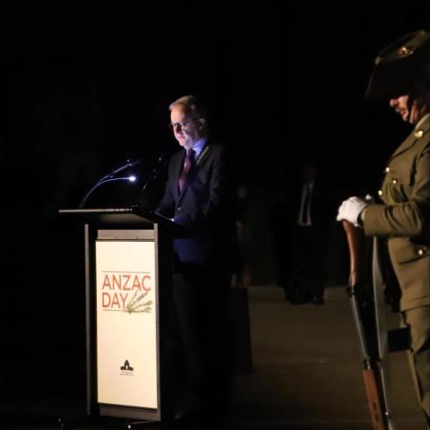 sample remembrance day speech Prime Minister Albanese