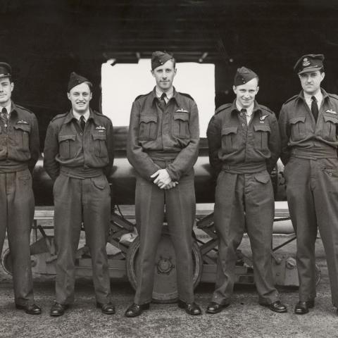 Squadron Leader James Catanach second from left