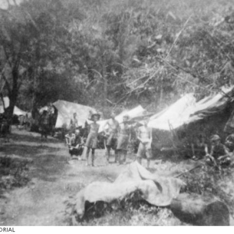 Allied prisoners of war on the Burma-Thailand Railway in August 1943. Photo: AWM. Accession No. 132944.