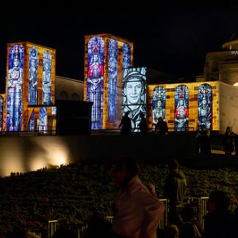 ANZAC Dawn Service 25th April 2025 Photograph taken by Ian Roach AWM25.PR.038