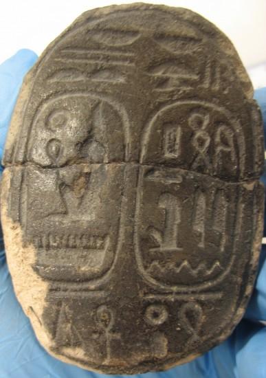 Sphinx/Scarab inscription
