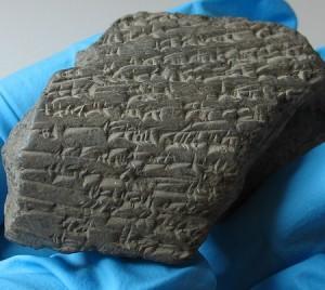 Souvenir purchased in Baghdad, believed at the time to be a Babylonian tablet (RELAWM09688)