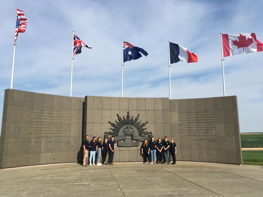 The Australian Corps Memorial at Le Hamel.