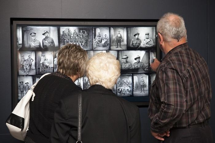 The exhibition touch screen, as it was installed in Canberra