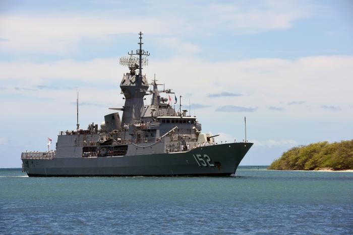HMAS Warramunga (II) arrives at Joint Base Pearl Harbor-Hickam, 2016 