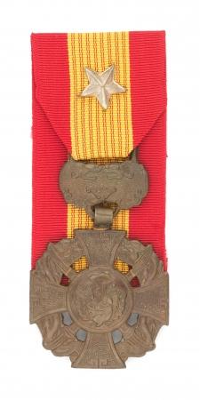 The South Vietnam Cross of Gallantry with Silver Star is mounted separately. 
