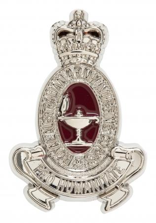 A RAANC hat badge.