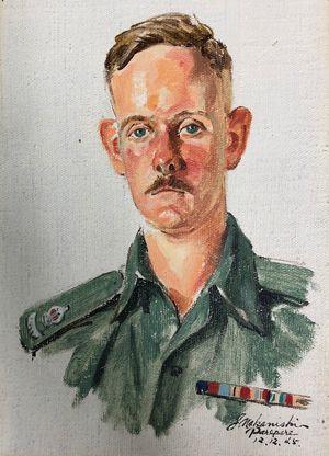 J. Nakanishi, Major Gerald O'Day (oil on canvas, 31 x 22.4 cm) ART27784       
